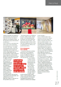 Article sur l'Agence dans le magazine GF Mag. texte et photos de réalisations.