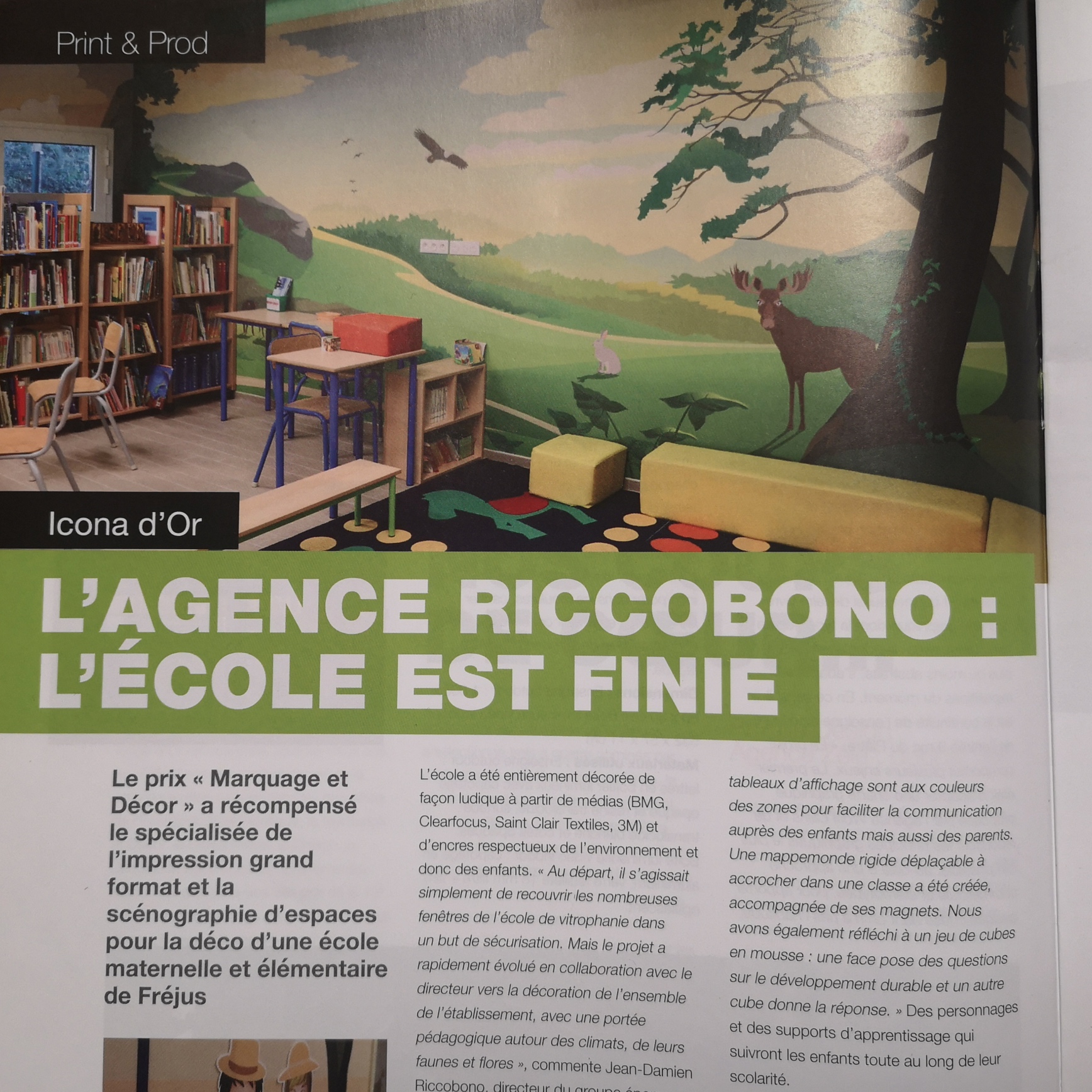 Scénographie d'espace aux ICONA D'OR 2020, l'article de GF-MAG. L'Agence - Groupe Riccobono